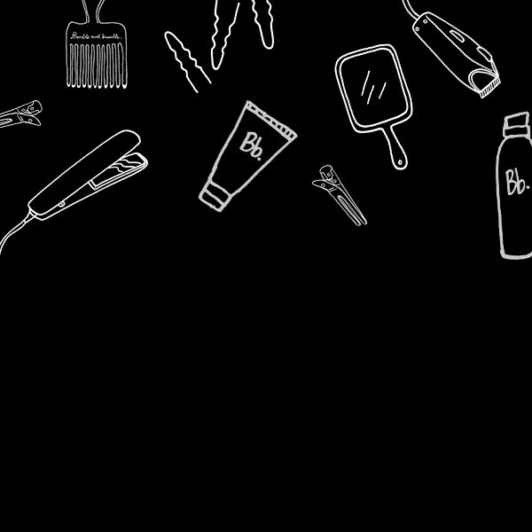 sketch of hair tools for virtual consultations 