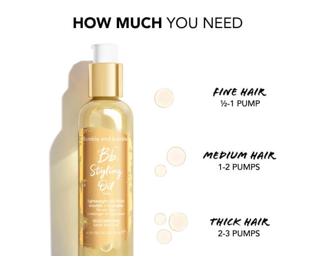 Styling Oil Lightweight Hair Oil with Heat Protectant