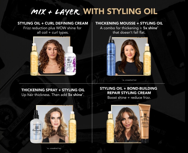 Styling Oil Lightweight Hair Oil with Heat Protectant