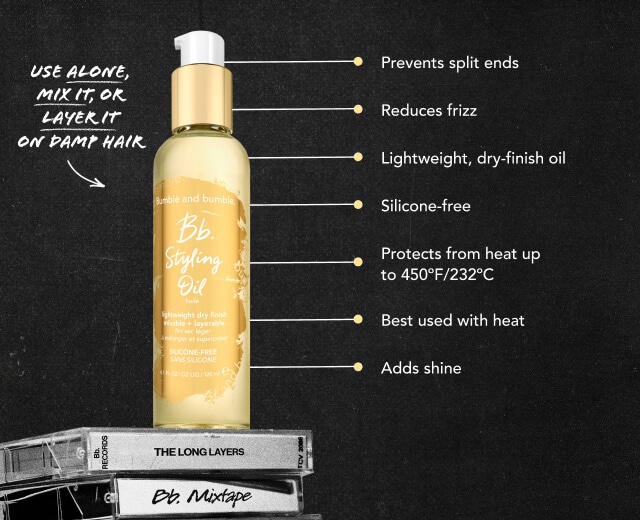 Styling Oil Lightweight Hair Oil with Heat Protectant