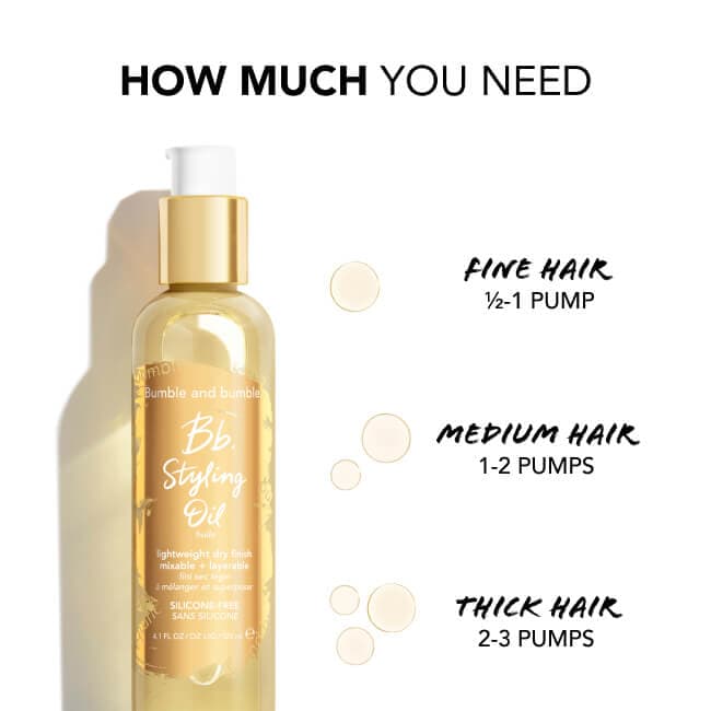 Styling Oil Lightweight Hair Oil with Heat Protectant